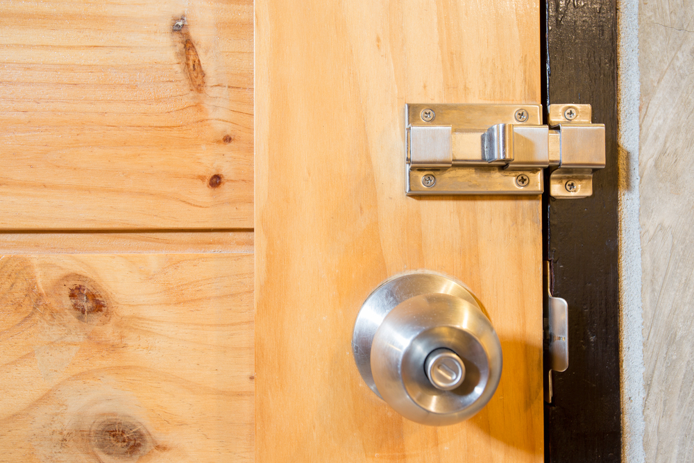 Serrure de porte intérieure en bois avec clé, serrure de porte d